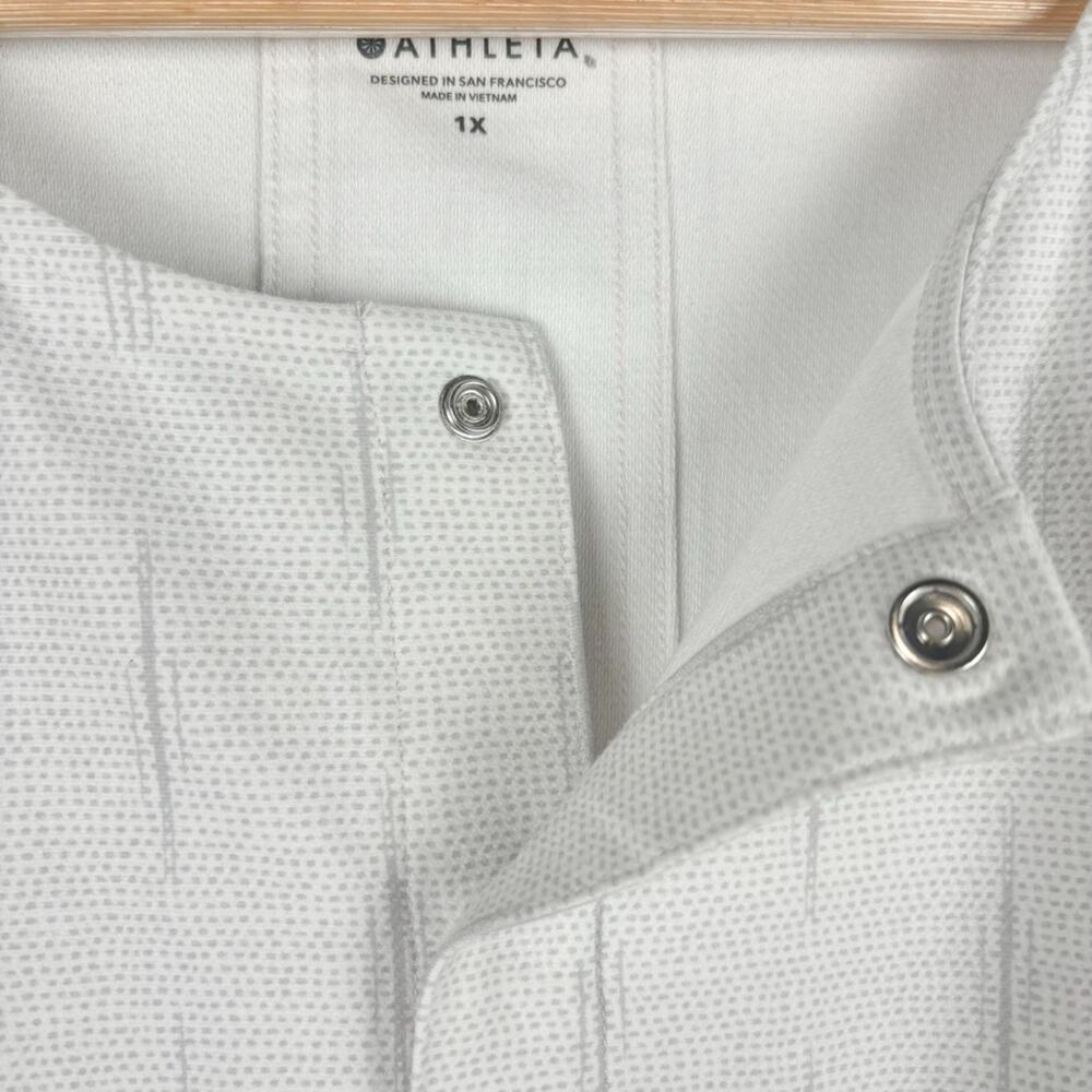 NWT Athleta Farallon Printed Romper White Size 1X - Picture 7 of 11
